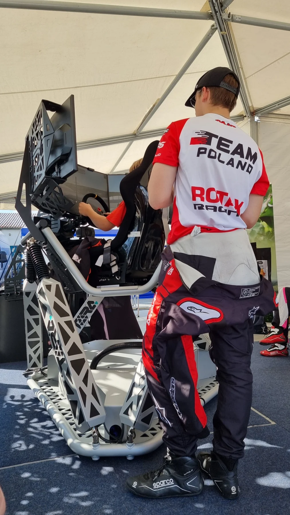 TORQ EVO 2 6DOF motion simulator with the Maranello Factory Team