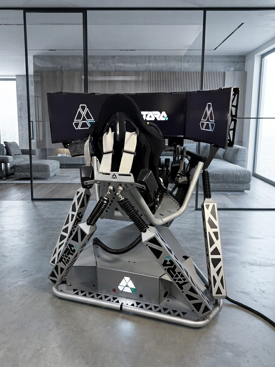 TORQ EVO 2 6DOF motion platform with triple screens
